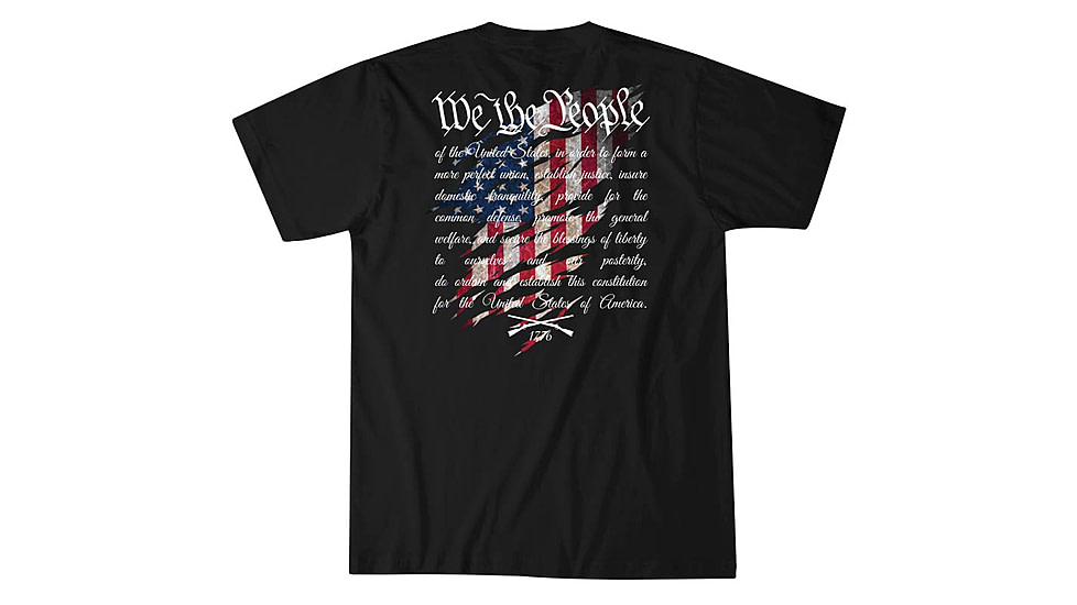 HOWITZER We Will Defend S/S Tee - Mens, Black, Large, CV6069-BK-L