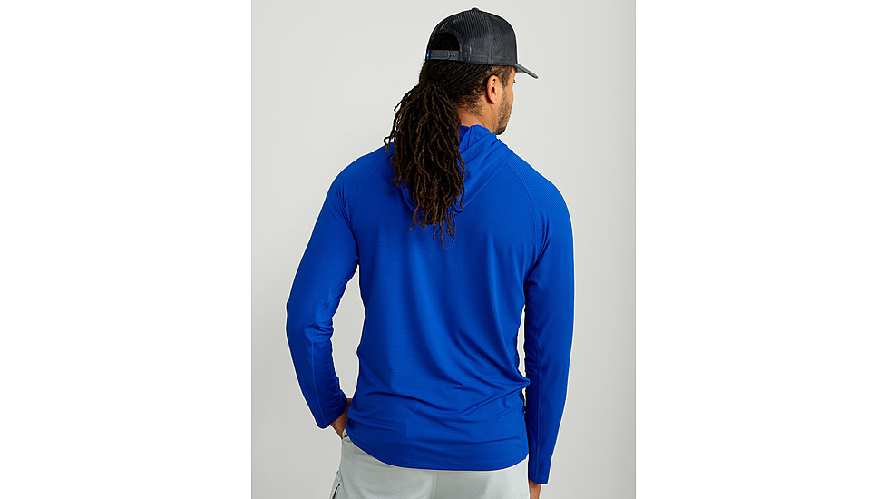 HUK Performance Fishing A1A Performance Hoodie - Mens, Ocean Blue, Large, H1200650-460-L