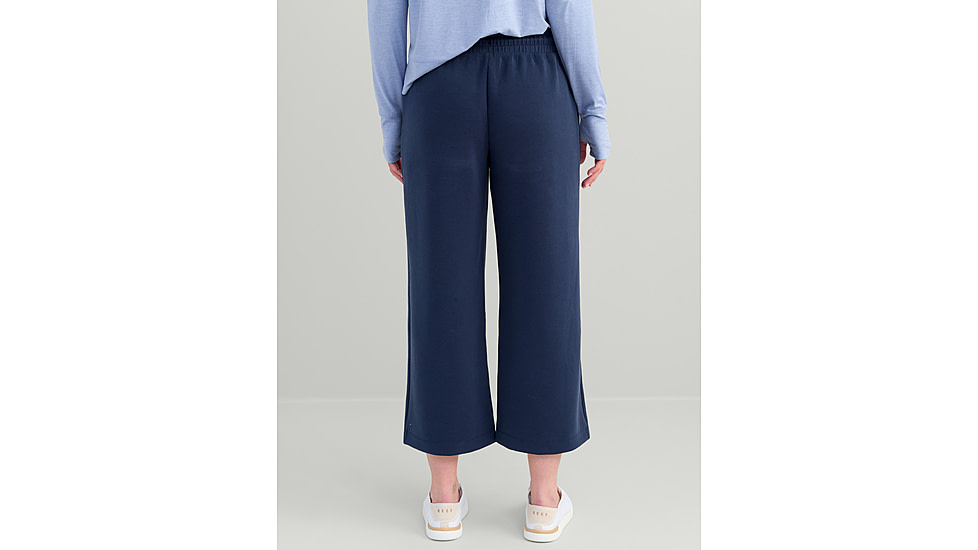 HUK Performance Fishing Bayside Wide Leg Crop - Womens, Naval Academy, Large, H6200090-413-L