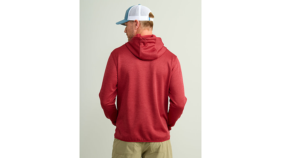 HUK Performance Fishing Cold Front Hoodie - Mens, Scrlt Blz Hthr, 2XL, H1300093-622-XXL