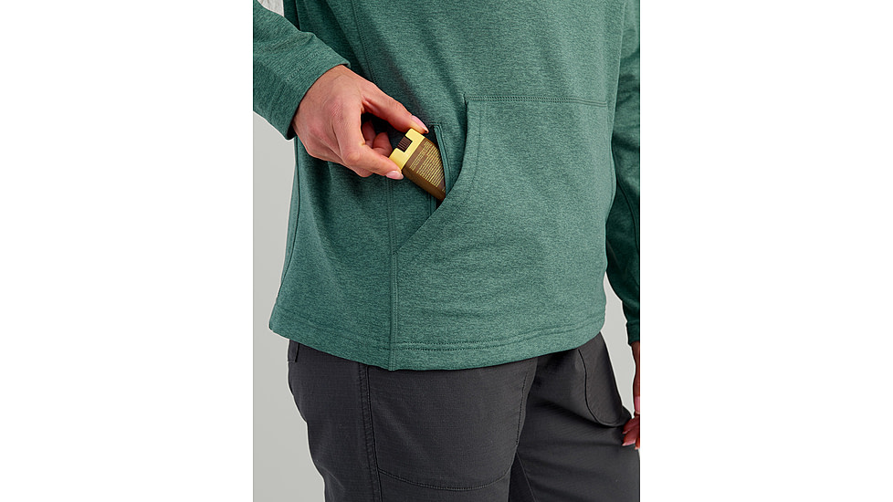 HUK Performance Fishing Coldfront Pullover Hoodie - Womens, Nrth Atlnc Hthr, Small, H6130023-367-S