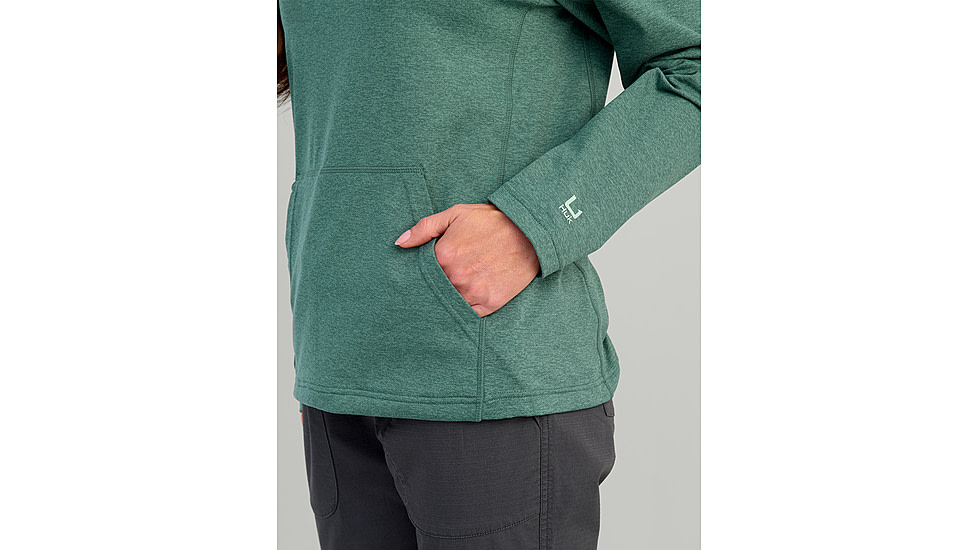 HUK Performance Fishing Coldfront Pullover Hoodie - Womens, Nrth Atlnc Hthr, Small, H6130023-367-S
