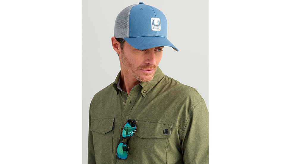 HUK Performance Fishing Hawser Heather Flannel - Mens, Heather Moss, 2XL, H1500208-318-XXL