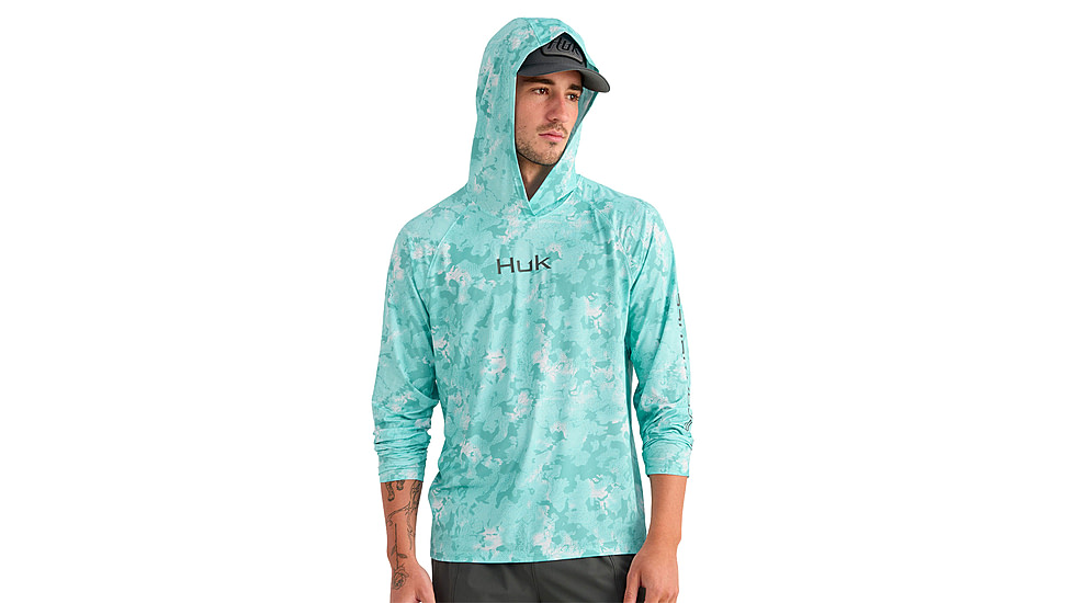 HUK Performance Fishing Airweight Hoodie Kc Printed - Mens