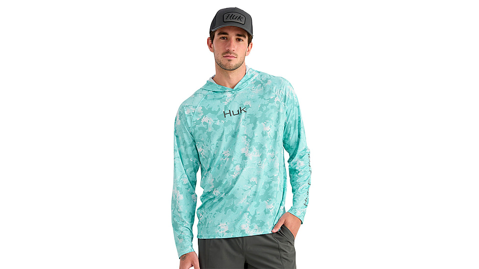 HUK Performance Fishing Airweight Hoodie Kc Printed - Mens