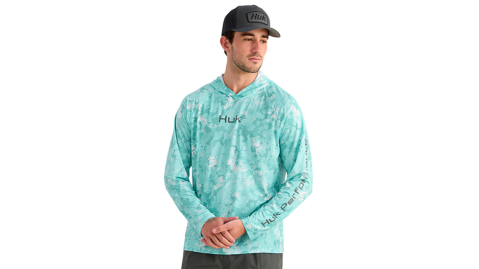 HUK Performance Fishing Airweight Hoodie Kc Printed - Mens