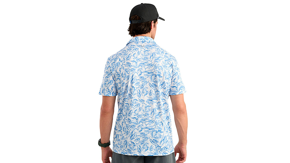 HUK Performance Fishing Pursuit Kc Printed Polo - Mens
