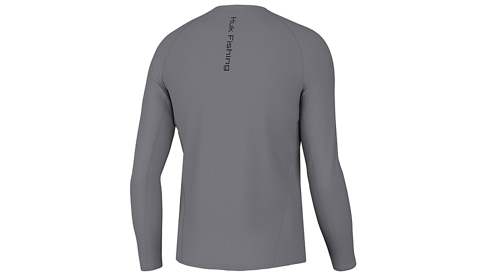 HUK Performance Fishing Icon LS Crew Shirt - Mens, Night Owl, 2XL, H1200573-016-XXL