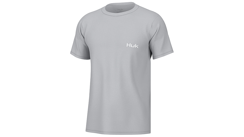 HUK Performance Fishing KC Fly Flag Tee - Mens, Harbor Mist, M, H1000483-034-M