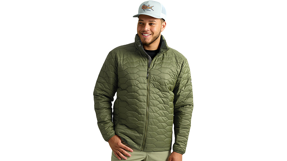 HUK Performance Fishing Scale Jacket - Mens, Moss, 2XL, H4000156-316-XXL