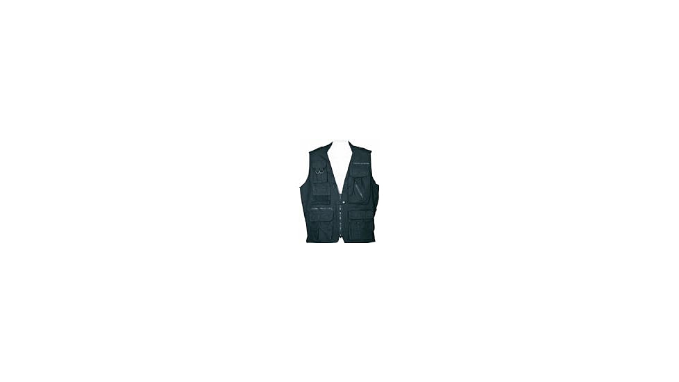 Humvee Photo Safari Vest, Black, XL HMV-VS-BK-XL