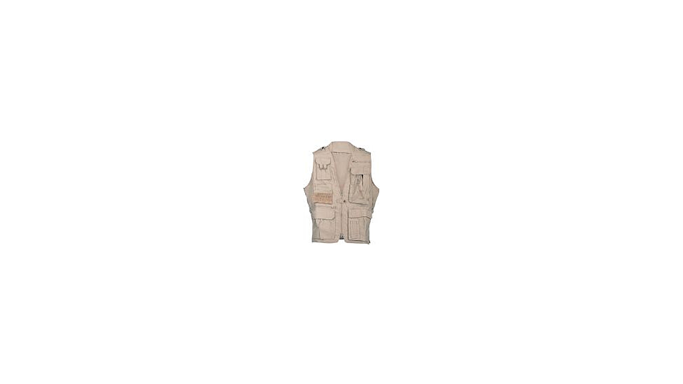 Humvee Photo Safari Vest, Khaki, L HMV-VS-K-L