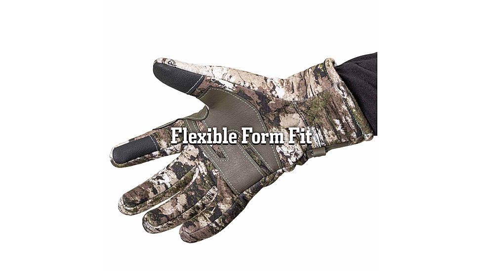 Huntworth Barrow Heat Boost Windproof Softshell Hunting Glove - Womens, Tarnen, Large, E-1433-L-TRN-L