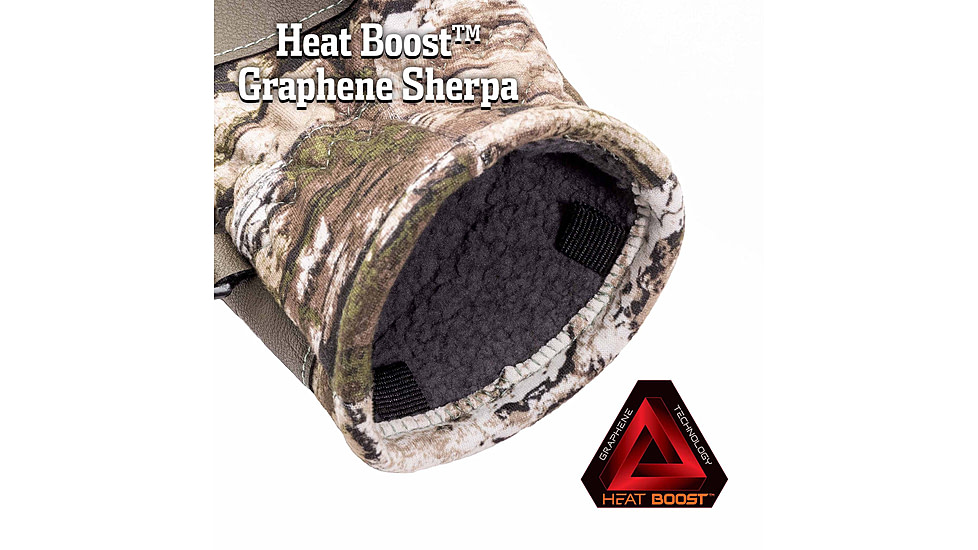 Huntworth Barrow Heat Boost Windproof Softshell Hunting Glove - Womens, Tarnen, Large, E-1433-L-TRN-L