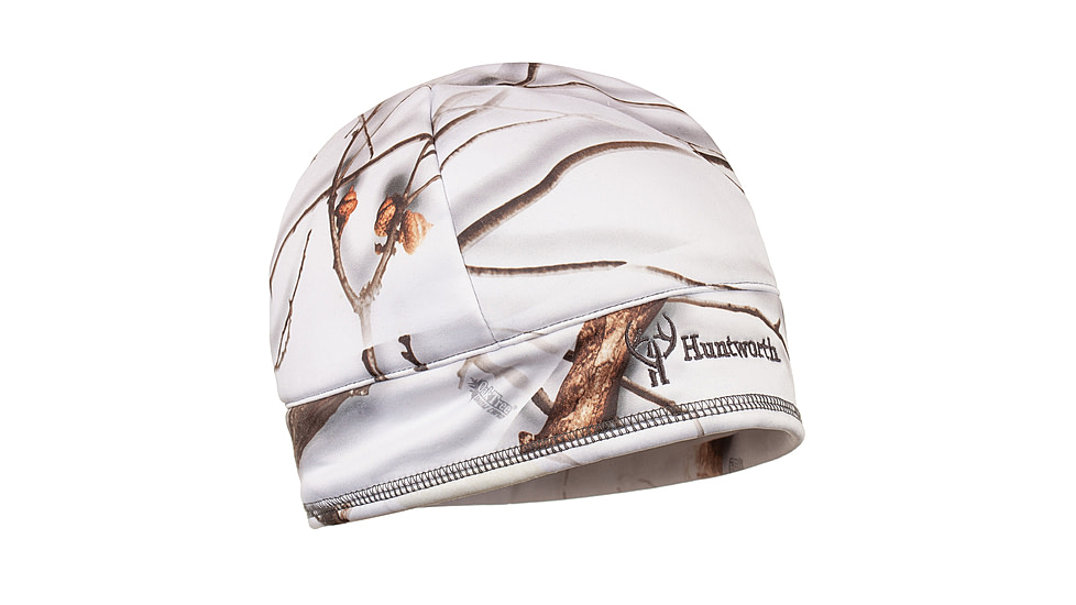 Huntworth Carthage Lined Waterproof Performance Fleece Beanie Hat - Mens, Snow Camo, Large, E-5593-30SCB-M/L