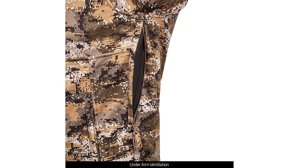 Huntworth Elkins Mid Weight Windproof Soft Shell Jacket Grid Fleece Interior - Mens, Disruption, Large, E-9501-DC-L