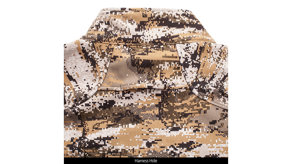 Huntworth Elkins Mid Weight Windproof Soft Shell Jacket Grid Fleece Interior - Mens, Disruption, Large, E-9501-DC-L