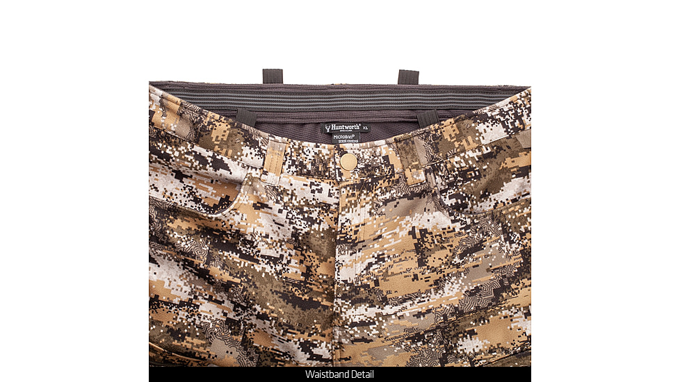 Huntworth Elkins Mid Weight Windproof Soft Shell Pants Waffle Fleece Interior - Mens, Disruption, 2XL, E-9503-DC-2XL