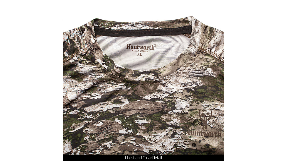 Huntworth Fallon Light Weight Performance Polyester Long Sleeve Shirt - Mens, Tarnen, Medium, E-9333-TRN-M