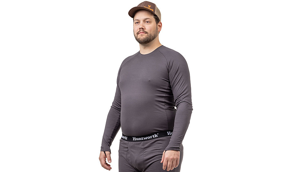 Huntworth Casper Heat Boost Heavyweight Base Layer Shirt - Men's, Dark Gray, Medium, E-9604-DG-M