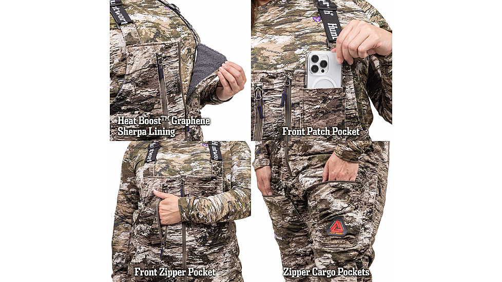 Huntworth Matterhorn Heat Boost Heavyweight/Waterproof Hunting Bib Overalls - Women's, Tarnen, Medium, E-9607-W-TRN-M