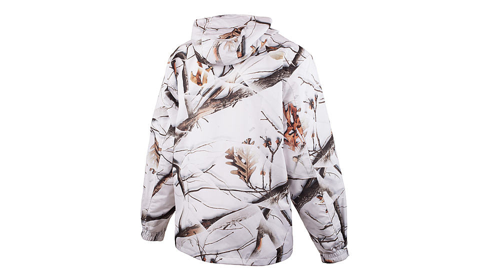 Huntworth Ackley Light Weight Microfiber Waterproof Cover Up Jacket - Men's, Snow Camo, 4XL, E-81702-SCB-4XL