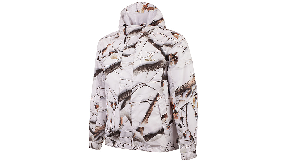 Huntworth Ackley Light Weight Microfiber Waterproof Cover Up Jacket - Men's, Snow Camo, 4XL, E-81702-SCB-4XL
