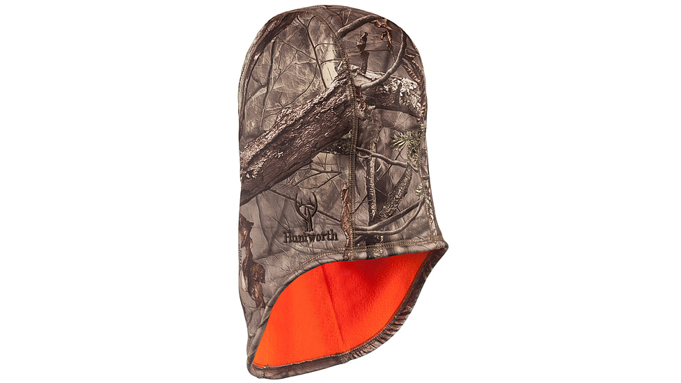 Huntworth Rawline Reversible Hunting Performance Fleece Balaclava - Mens, Hidden/Blaze, One Size, E-5517-HDN/BZ