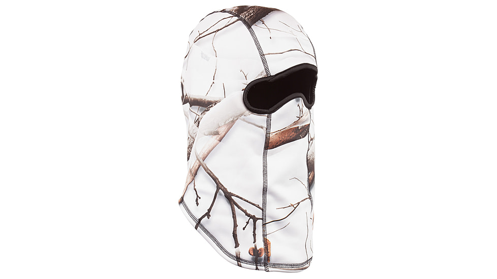 Huntworth Rawline Reversible Hunting Performance Fleece Balaclava - Mens, Snow Camo Brown/Black, One Size, E-5517-31SCB
