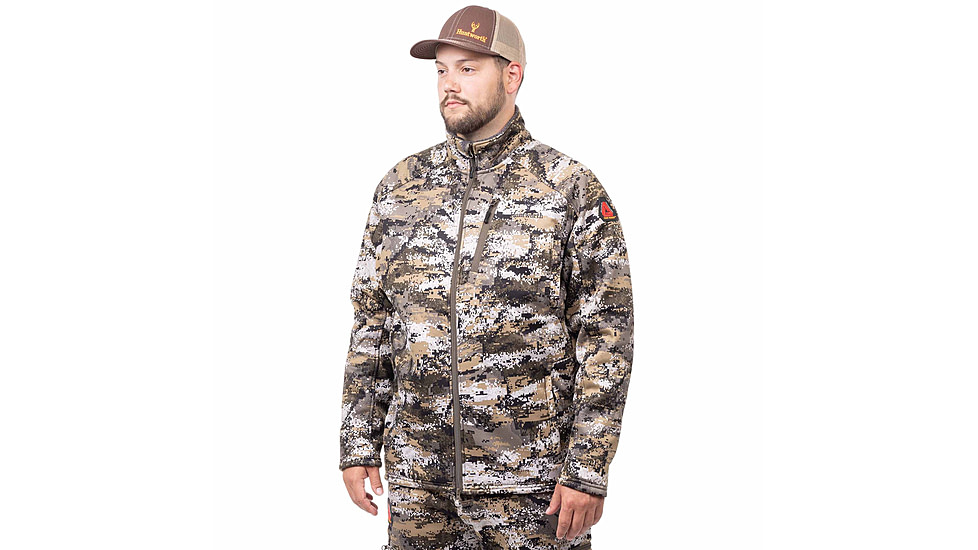 Huntworth Saskatoon Heat Boost Heavyweight Windproof Softshell Hunting Jacket - Mens, Disruption, 4XL, E-9542-DC-4XL