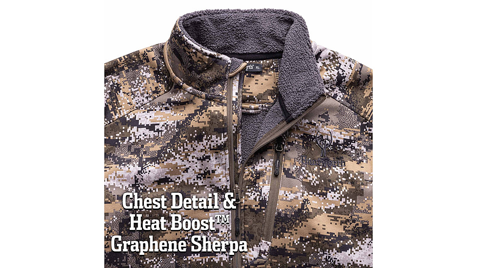 Huntworth Saskatoon Heat Boost Heavyweight Windproof Softshell Hunting Jacket - Mens, Disruption, 4XL, E-9542-DC-4XL