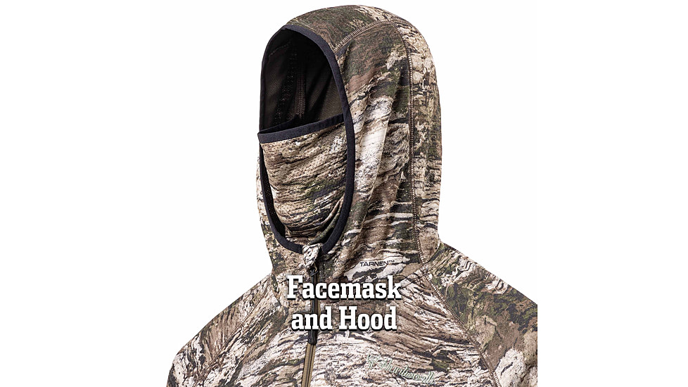 Huntworth Shelton Mid Weight Hoodie - Women's w/ Facemask, Large, Tarnen, E-9554-W-TRN-L