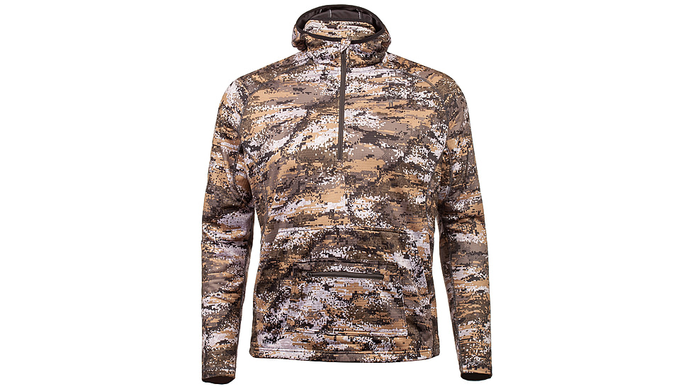 Huntworth Shelton Performance 1/2 Zip Hoodie w/ Facemask - Mens, Disruption, 4XL, E-9373-DC-4XL