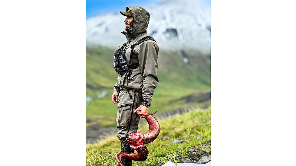 Huto Lifestyle Bone Dry Rain Pants, Green/Grey, Medium, BNERN-PNT-GRYGRN-M