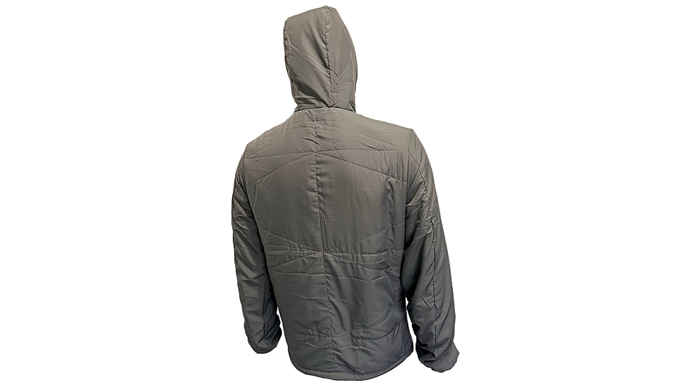 Huto Lifestyle Fuzzy Fleece Hoodie w/Nylon Outer Shell, Grey, Medium, FUZYFLCE-HDIE-GRY-M