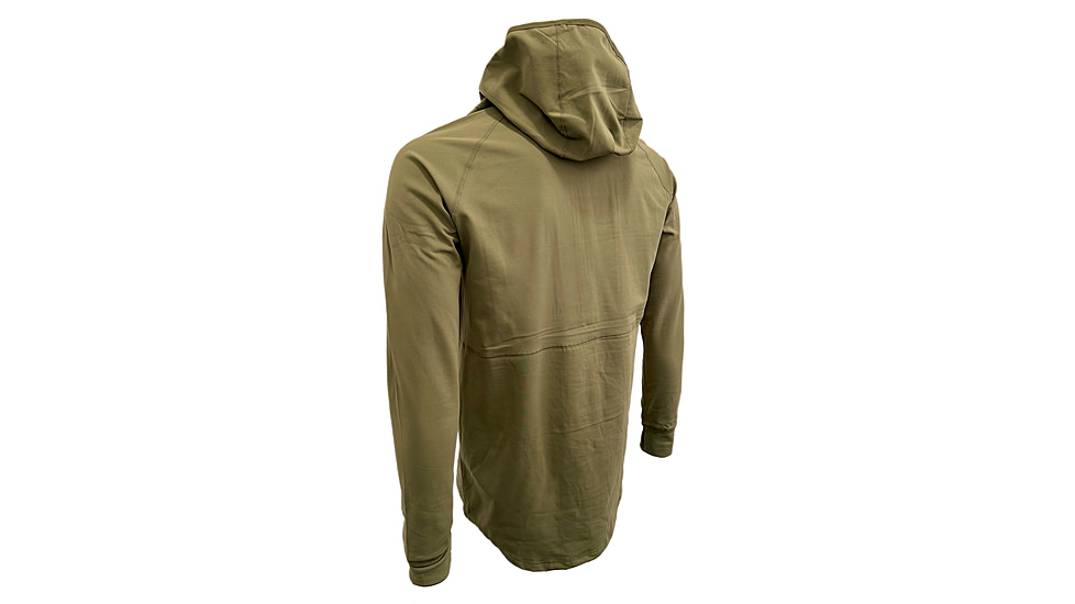 Huto Lifestyle Huto Lifestyle Synthetic Mid-Weight Hoodie/Base Layer, Army Green, Large, SYNTC-WGHT-HDIE-ARMGRN-L