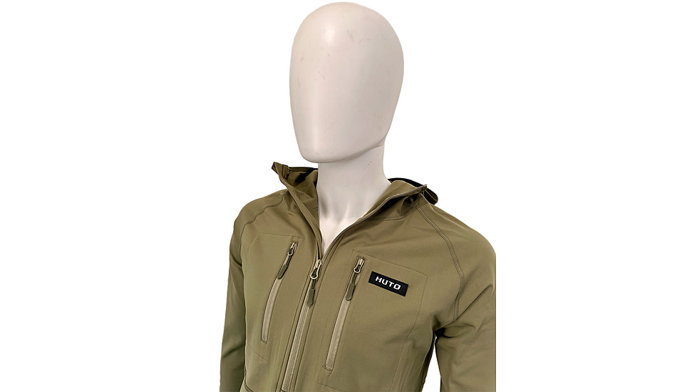 Huto Lifestyle Huto Lifestyle Synthetic Mid-Weight Hoodie/Base Layer, Army Green, Large, SYNTC-WGHT-HDIE-ARMGRN-L