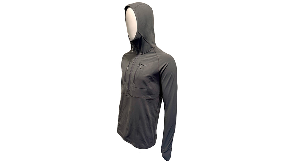 Huto Lifestyle Huto Lifestyle Synthetic Mid-Weight Hoodie/Base Layer, Grey, 3XL, SYNTC-WGHT-HDIE-GRY-XXXL