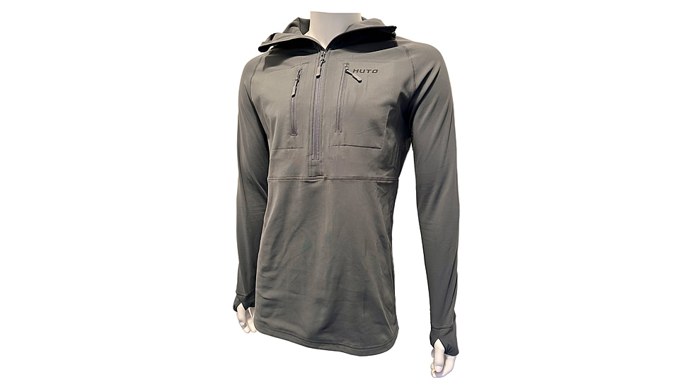 Huto Lifestyle Huto Lifestyle Synthetic Mid-Weight Hoodie/Base Layer, Grey, 3XL, SYNTC-WGHT-HDIE-GRY-XXXL