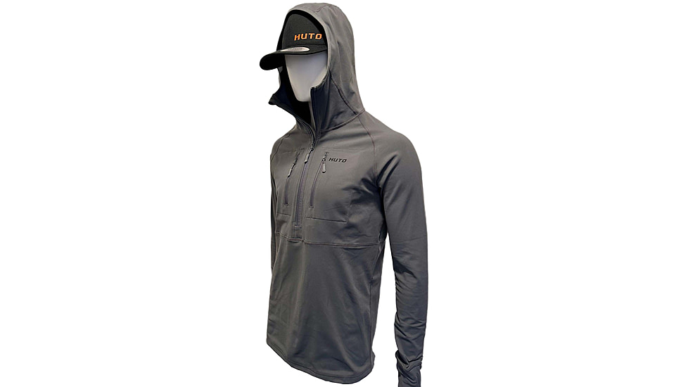 Huto Lifestyle Huto Lifestyle Synthetic Mid-Weight Hoodie/Base Layer, Grey, 3XL, SYNTC-WGHT-HDIE-GRY-XXXL