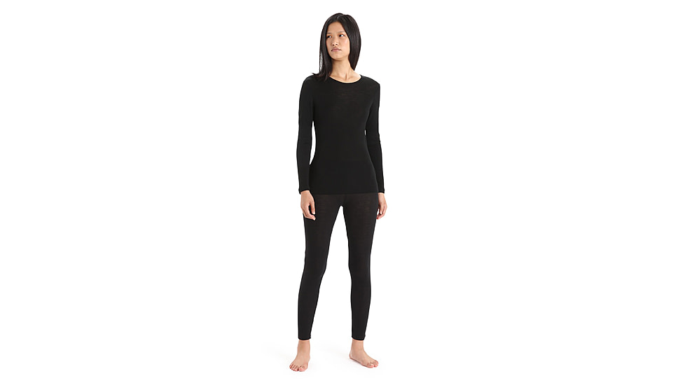 Icebreaker 175 Everyday Long Sleeve Crewe Thermal Top - Womens, Black, Extra Small, IB104471001XS