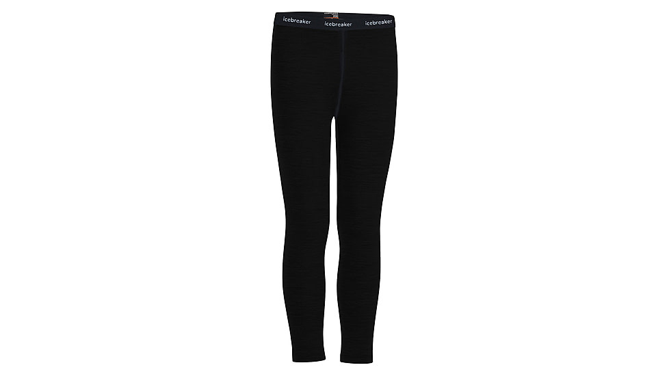 Icebreaker 200 Oasis Thermal Leggings - Kids, Black, 3US, IB1045030013