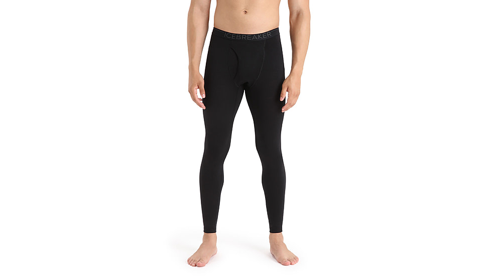 Icebreaker 200 Oasis Leggings w/ Fly - Men's, Black, Extra Small, IB104370001XS
