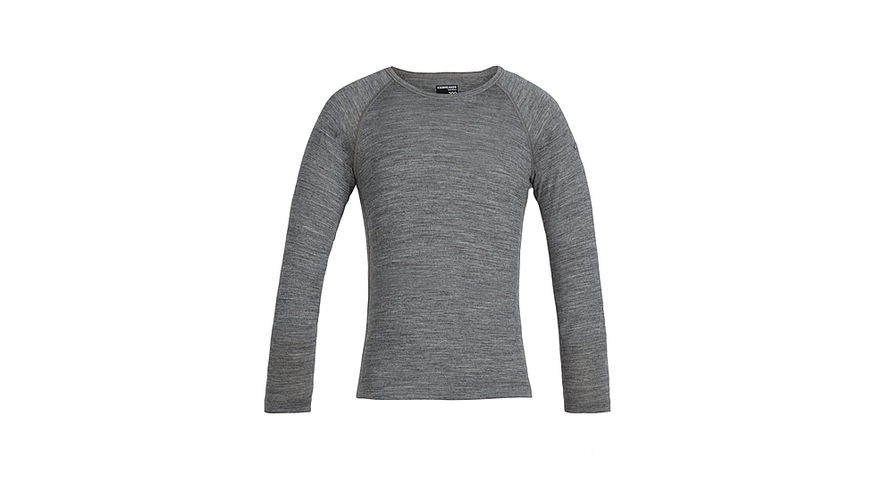 Icebreaker 200 Oasis Long Sleeve Crewe - Kids, Gritstone Heather, 6US, IB1045010136