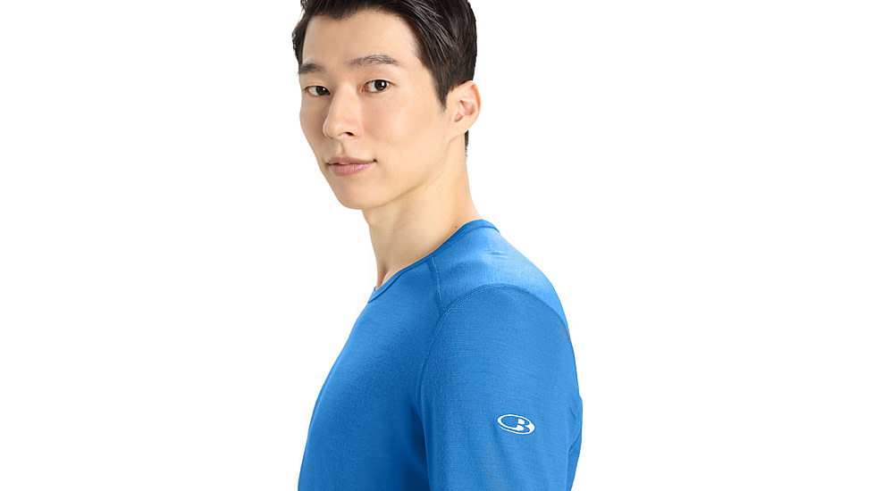 Icebreaker 200 Oasis Long Sleeve Crewe - Men's, Lazurite, Large, IB104365580L
