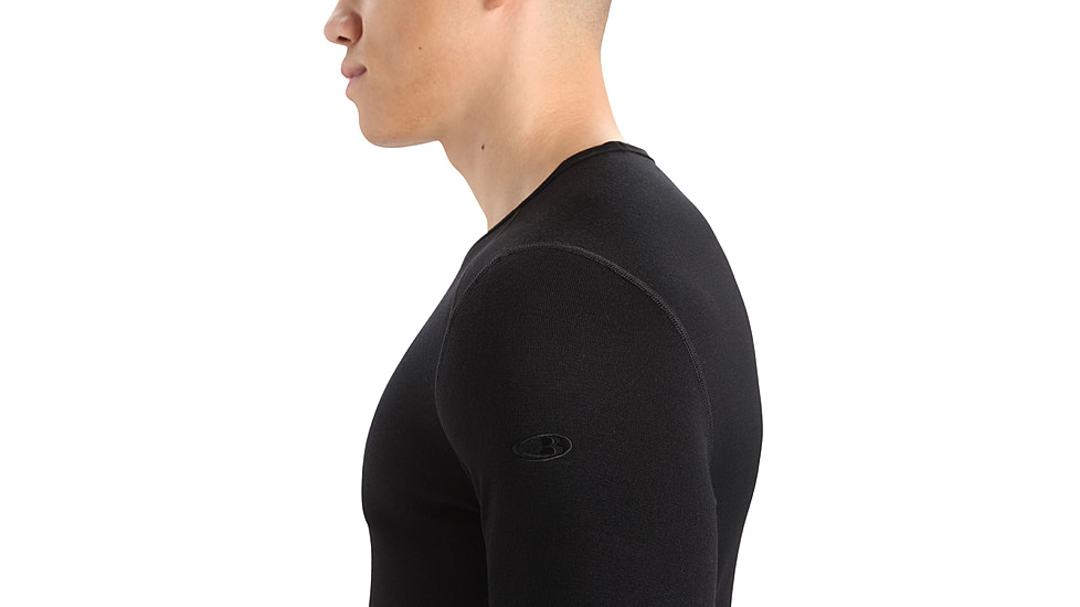Icebreaker 260 Tech Long Sleeve Crewe Thermal Top - Mens, Black, 3XL, IB1043710013XL