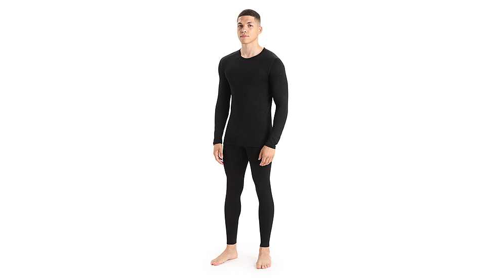 Icebreaker 260 Tech Thermal Leggings w/ Fly - Mens, Black, 2XL, IB104374001XXL