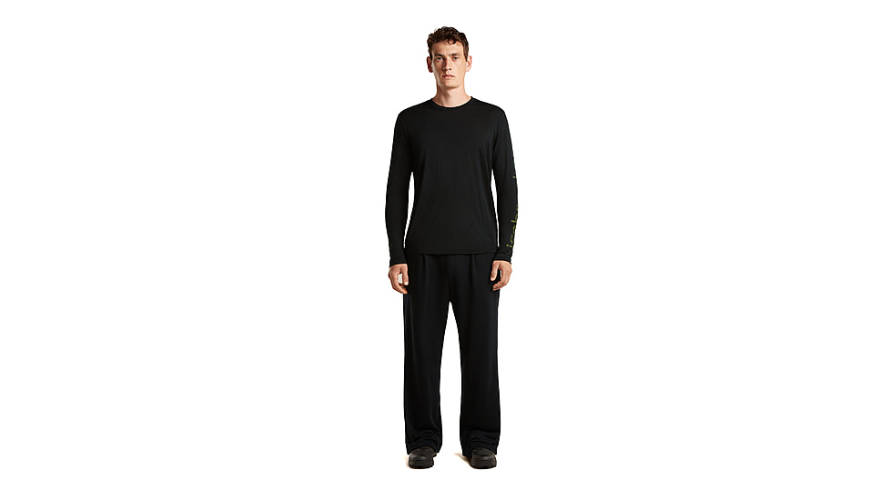 Icebreaker Merino 150 Tech Lite Long Sleeve IB Vertical Tee - Mens