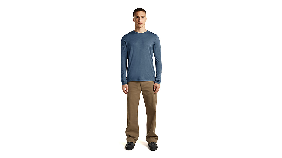 Icebreaker Merino 150 Tech Lite Long Sleeve IB Vertical Tee - Mens