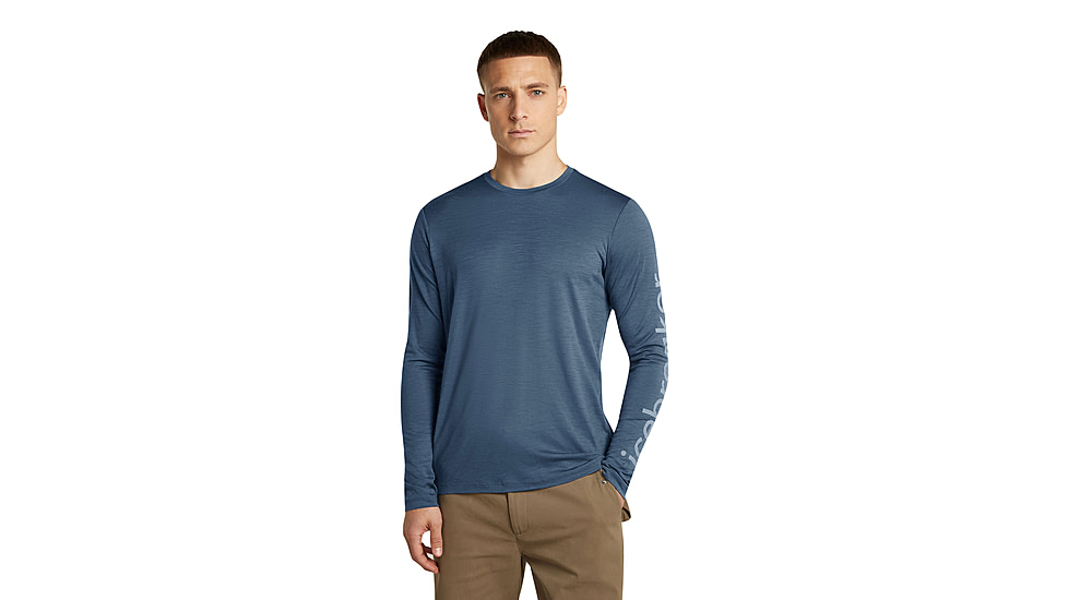 Icebreaker Merino 150 Tech Lite Long Sleeve IB Vertical Tee - Mens